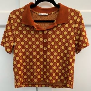Zara short sleeve polo shirt